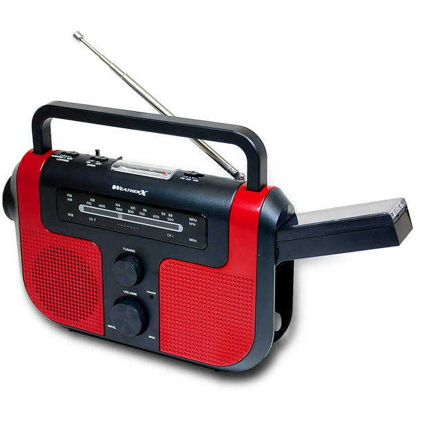 Weather X Weatherband Battery Powered Am/Fm Radio with Flashlight and