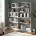 thumbnail image 2 of Universal Tall 5 Shelf Bookcase Set in Platinum Gray - Engineered Wood, 2 of 9