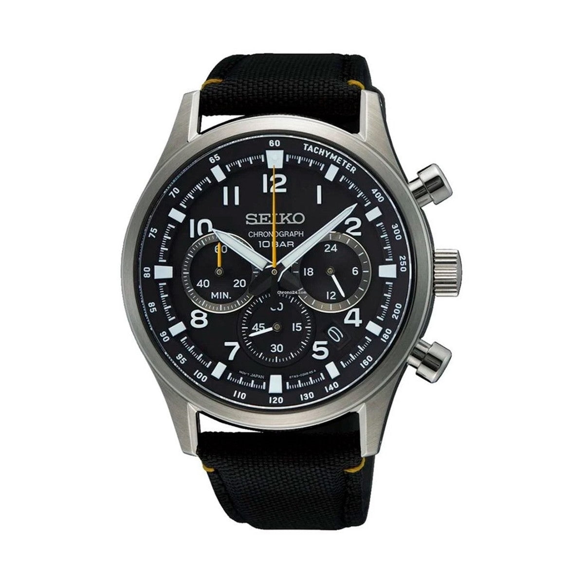 Seiko Sport Chronograph Quartz Black Dial Men's Watch SSB449P1
