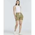 thumbnail image 6 of Real Essentials 3 Pack: Women’s Cotton French Terry Shorts Pockets - Casual Athletic Lounge (Available In Plus), 6 of 6