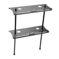 thumbnail image 2 of Outdoor Grill Stand Table Storage Organizer Aluminum Metal for Outside Double Double Layer, 2 of 7