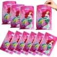 thumbnail image 4 of 10/50 piezas de bolsas de regalo de plástico de La Sirenita para fiestas de cumpleaños de niños, suministros para fiestas de baby shower, decoración, bolsa de botín para niñas de Ariel, 4 of 4