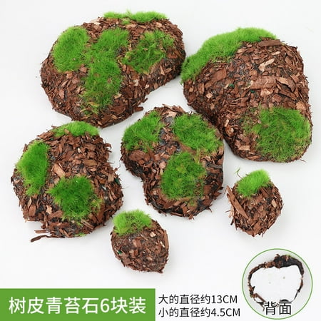 

12pcs of simulated plant wall accessories with grass decoration background wall simulation moss stone moss moss plant hair stone