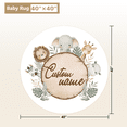 thumbnail image 5 of KAINSY Personalized Baby Bedding Set,5 Pcs Custom Baby Crib Sets with Name,Animal Safari Toddler Bedding Set for Baby Girls Boys,Double Layer Nursery Bedding Set,Customized Gifts for Infants Kids, 5 of 8