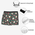thumbnail image 3 of Pofeuu Santa Claus Print Men’s Boxer Briefs, Moisture-Wicking Underwear, Regular,Trunk-Small, 3 of 5