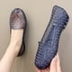 thumbnail image 2 of XIHAHA-zapatos planos de plástico para mujer, sandalias de malla hueca, calzado poroso para la playa, 2 of 5