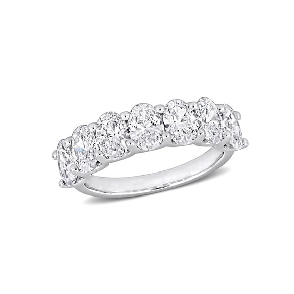 3.00 Carat (Ctw) Lab-Grown Diamond Anniversary Band Ring 14K White Gold for Women