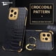 thumbnail image 2 of For iPhone15 Pro Max Zroteve Plating Silicone Crocodile Leather Cover For iPhone 15 14 13 12 11 X XR XS 7 8 Plus SE2 SE 2 3 Case, 2 of 5