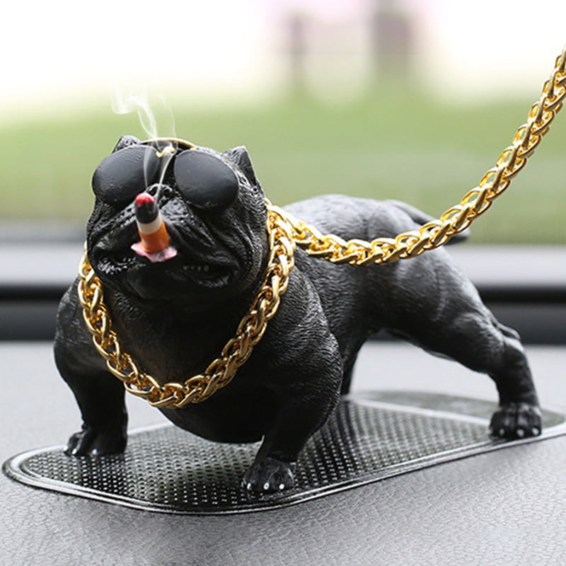 Details about   Overbearing Dog High-end Car Simulation Doll Fashion Cool Ornaments Decoration 