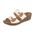 thumbnail image 1 of Huarache Confort Para Mujer CASTALIA 145-164 Blanco Suela de cuña CASTALIA 145-164, 1 of 1