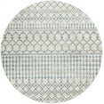 thumbnail image 6 of Livabliss Washable Rugs for Living Room, 7ft Round Lavadora Global Blue Round Area Rug, Bedroom Dining Room Home Decor Stain Resistant Carpet (6'7" x 6'7"), 6 of 6