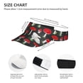 thumbnail image 4 of Gaeub Red Mushrooms Sun Visor Hats with Empty Top and Adjustable, UV Protection for Golf Tennis Cycling Running, 4 of 8