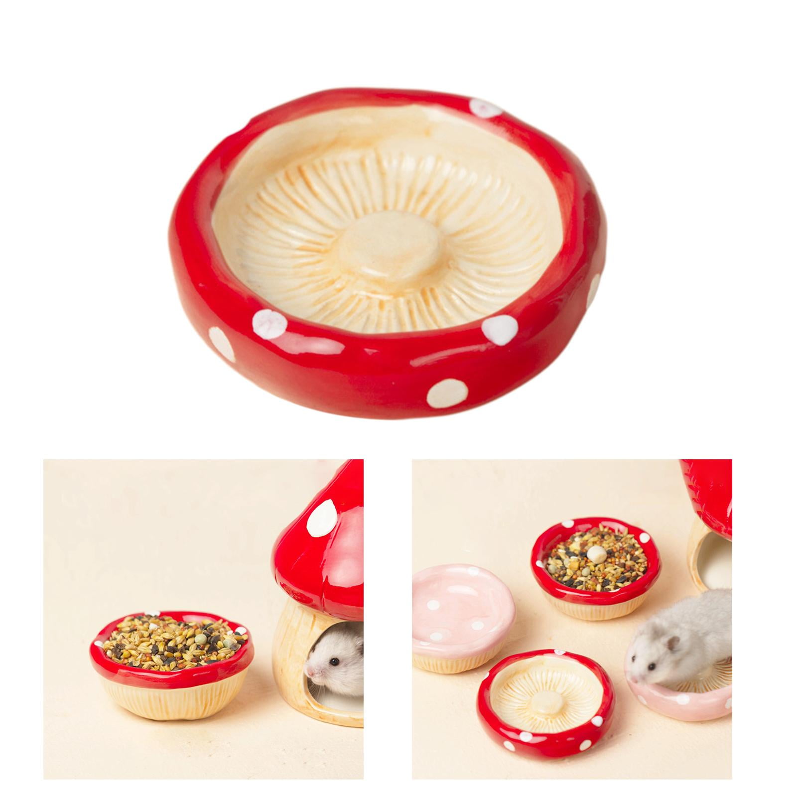 Ceramic Hamster House Hamster Hideout Cute Food Feeding Bowl Shaped for Ferret Dwarf Hamster Small Animals Hedgehog Food Bowl B