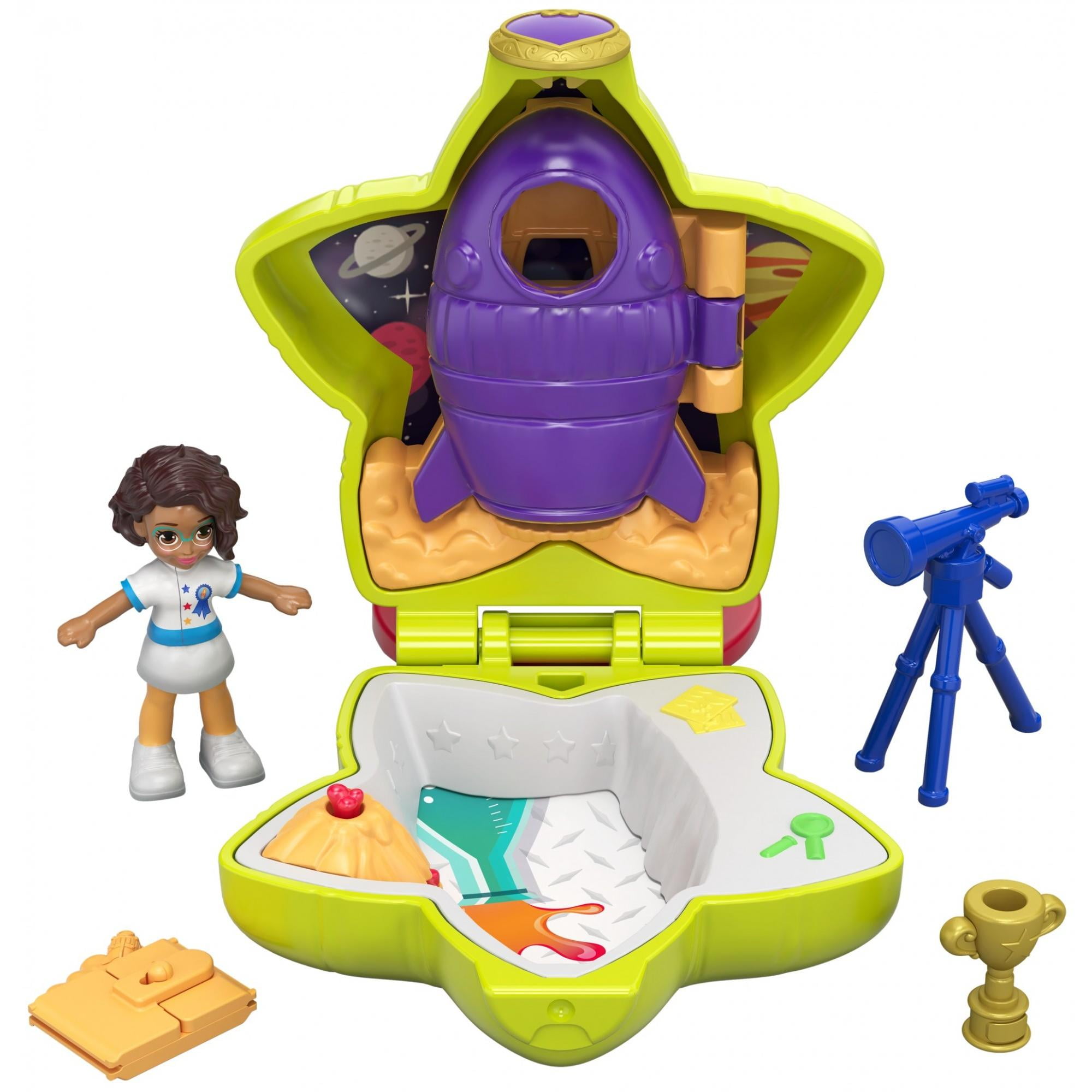 Details about   Polly Pocket Tiny Pocket Places Picnic Compact Polly Stick Dog & Scooter NEW