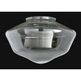 thumbnail image 2 of B&P Lamp® 16" Diameter, Clear Glass Schoolhouse Shade, 6" Fitter, 2 of 2