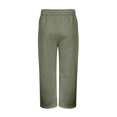 thumbnail image 4 of TOMVIGX Mens Baggy Sweatpants Oversized Wide Leg Sweatpant Loose Fit Drawstring Elastic Waist Trousers Hiking Athletic Joggers with Pockets Army Green L, 4 of 6