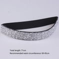 thumbnail image 2 of Women Wide Waist Belt Sparkling Rhinestones Elastic Belt Decorative Skinny Cinch Waistband, 2 of 4