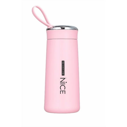 NICE Vacuum Insulated 16oz Stainless Steel Water Bottle, Pink
