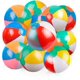 thumbnail image 1 of Pelota inflable de playa clásica de color arco iris, 12 pulgadas (10 piezas) Incluye bomba, 1 of 7