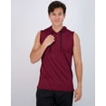 thumbnail image 2 of Real Essentials 3 Pack: Mens Dry-Fit Active Hooded Tank Top - Workout Sleeveless Hoodie Drawstring (Available in Big & Tall), 2 of 7