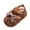 Brown, variant on JDEFEG Girls' Sandals Summer Baby Walking Shoes Soft Sole Sandals Non Slip Breathable Toddler Girls Pu Leather Soft Open Toe Summer Sandals Flower Flat Shoes Brown Size 6