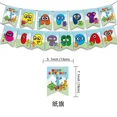 thumbnail image 1 of Serie de fiestas Numberblock, pancarta desechable para fiesta, adorno para tarta, bandera colgante, globos Numberblocks, decoración para tarta de cumpleaños, 1 of 4