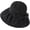 Black, variant on CoCopeaunts Wide Brim Bucket Hat for Women Spring Summer Leisure Sunscreen Fisherman Hat Ladies Outdoor Anti-UV Straw Hat Top