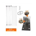thumbnail image 2 of RE-05 Soporte de antena yuxing 10-1300 MHz conexión a tierra para radio móvil SO239-PL259 plata, 2 of 5