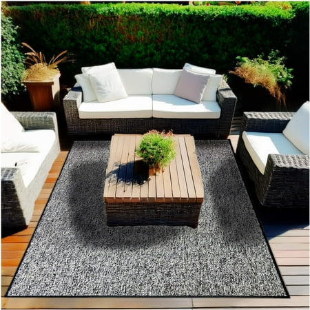 Koeckritz Rugs Premium 5 x8 Pavement Indoor/Outdoor Turf Rug - Ideal for Patios Decks