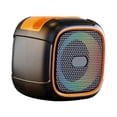 thumbnail image 2 of Altavoz portátil Bluetooth con soporte para teléfono, caja de música estéreo, práctico para exteriores, pequeño Naranja, 2 of 9