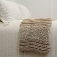 thumbnail image 4 of Donna Sharp Plush Knit Throw Taupe, 4 of 5