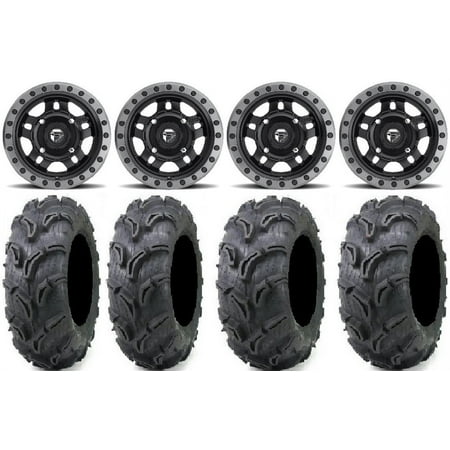 Fuel Anza Black 14 Wheels 30 Zilla Tires Polaris RZR XP 1000 / PRO XP / Ranger XP 900/1000