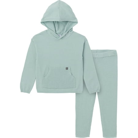 2-Piece Baby Girls Medium Sky Top and Legging Set