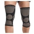 thumbnail image 4 of 1 Uds. Rodilleras de nailon de cobre de alta elasticidad, rodilleras de silicona antideslizantes para deporte, rodillera para Fitness, equipos de Fitness (XL), 4 of 5