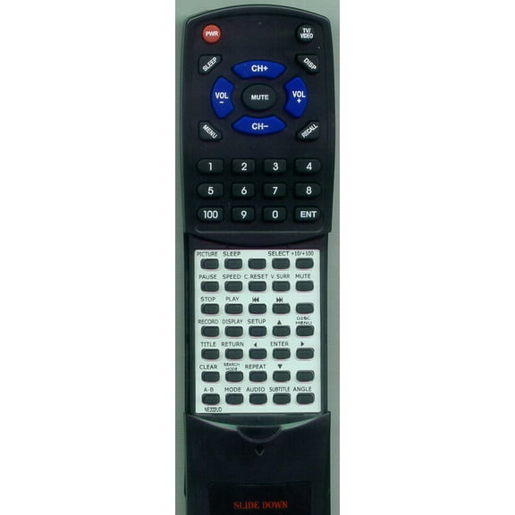 Replacement Remote for EMERSON NE222UD, NE225UD, RTNE222UD, EWC19T4, CETD204, EWC27T4