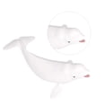 thumbnail image 4 of Shisuyan 1PC Simulation Sea Creature White Whale Model Plastic Ocean Animal Decoration Educational Toy for Home Shop White, 4 of 8