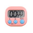 thumbnail image 1 of Matsuzay Temporizador de cocina con pantalla LCD grande, herramientas de sincronización electrónicas digitales, botones cuadrados, reloj despertador, Electrónica Rosado, 1 of 6