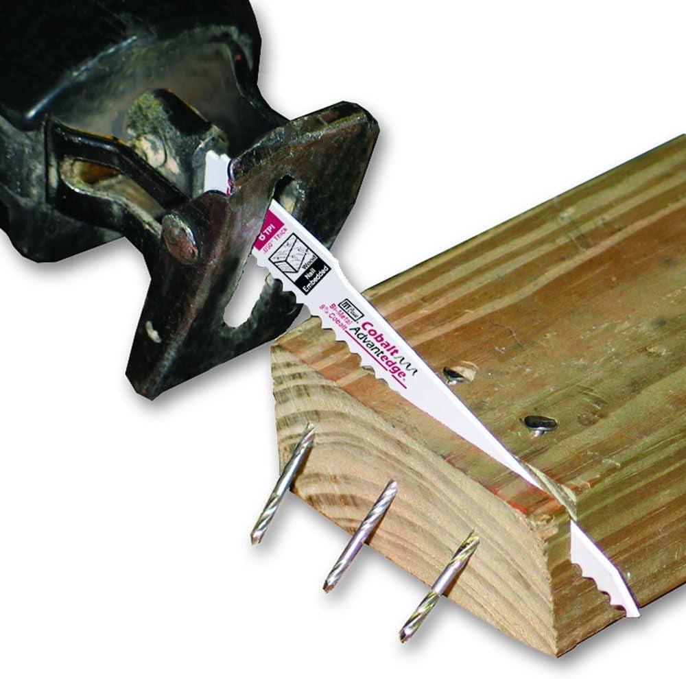 IVY Classic 28376 9 in. 6 TPI Bi-Metal Reciprocating Saw Blade, Cuts Wood/Nails (50-Pack)