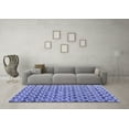 thumbnail image 3 of Ahgly Company Machine Washable Indoor Rectangle Abstract Blue Modern Area Rugs, 7' x 10', 3 of 4