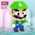 thumbnail image 1 of Bloques de construcción en miniatura de Super Mario Bros, Bowser, Peach, Toad, Luigi, Yoshi, figuras de bricolaje, miniladrillos, juguetes para regalo de Navidad, 1 of 5