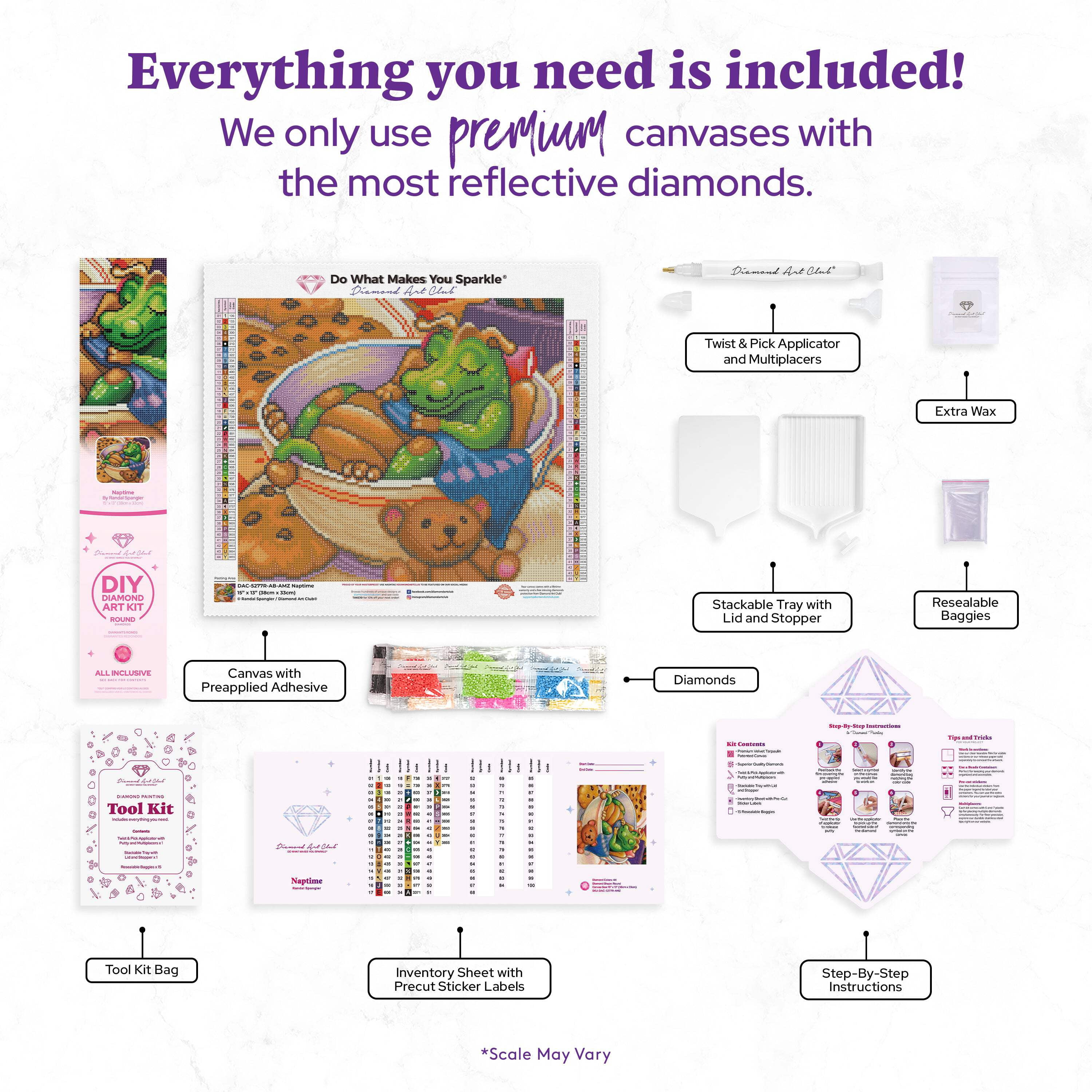 DIAMOND ART CLUB Naptime Diamond Painting Kit