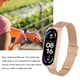 thumbnail image 3 of Correa de metal compatible con reloj inteligente Xiaomi Mi Band 6, repuesto de correa de acero, accesorios de pulsera, oro rosa, 3 of 12