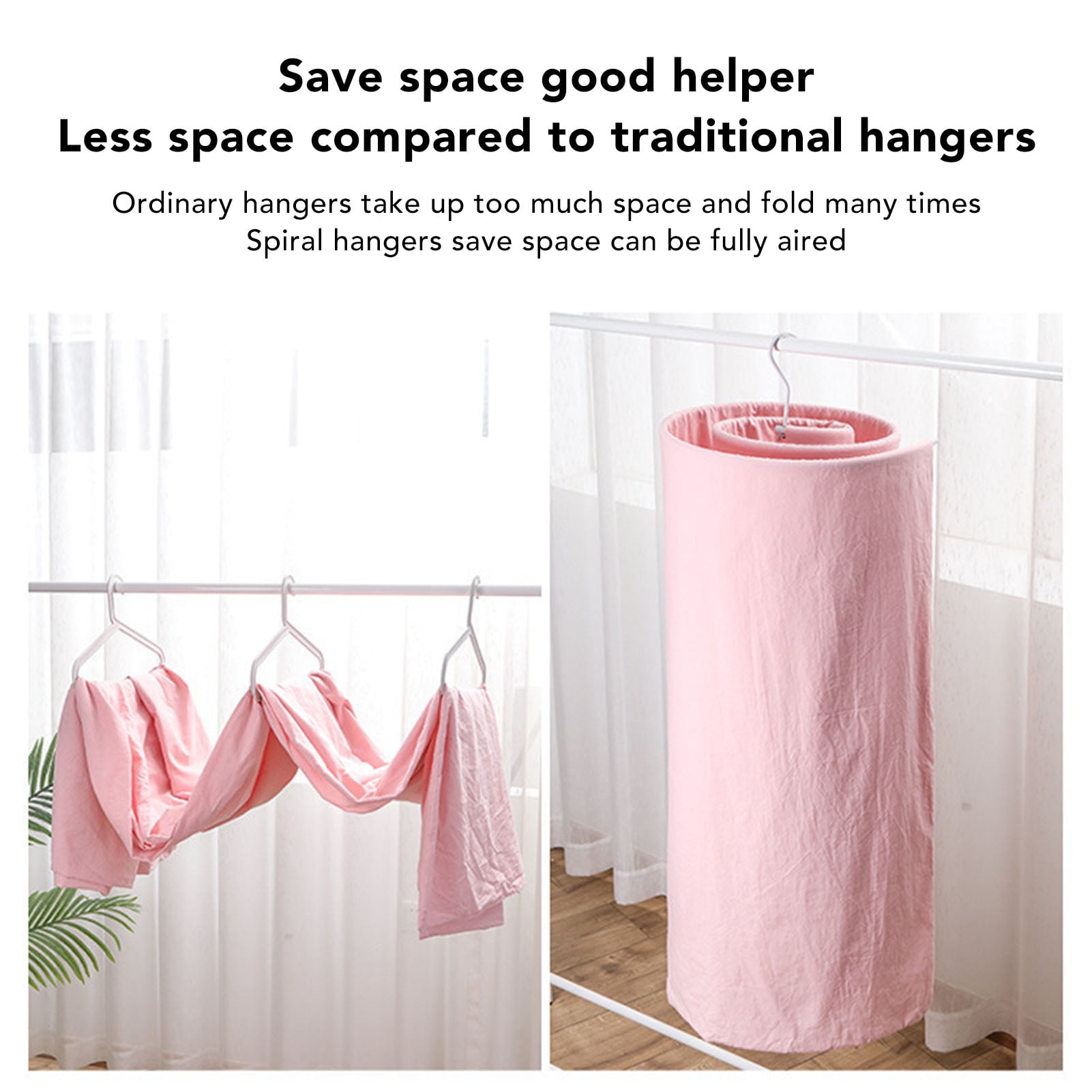 Rotating Quilt Drying Rack, Suspended Wrought Iron Round Spiral Quilt