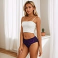 thumbnail image 5 of Womens Underwear - bats Violet purple cool No Show Seamless Underwear for Women, Stretch Women's Panties, Hipster Soft Comfort Ladies Panties Bikini Underwear Briefs, 5 of 6
