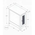 thumbnail image 6 of Narrow Accent Table with Black Veneer, Storage, Bedroom & Living Room Use, 6 of 6