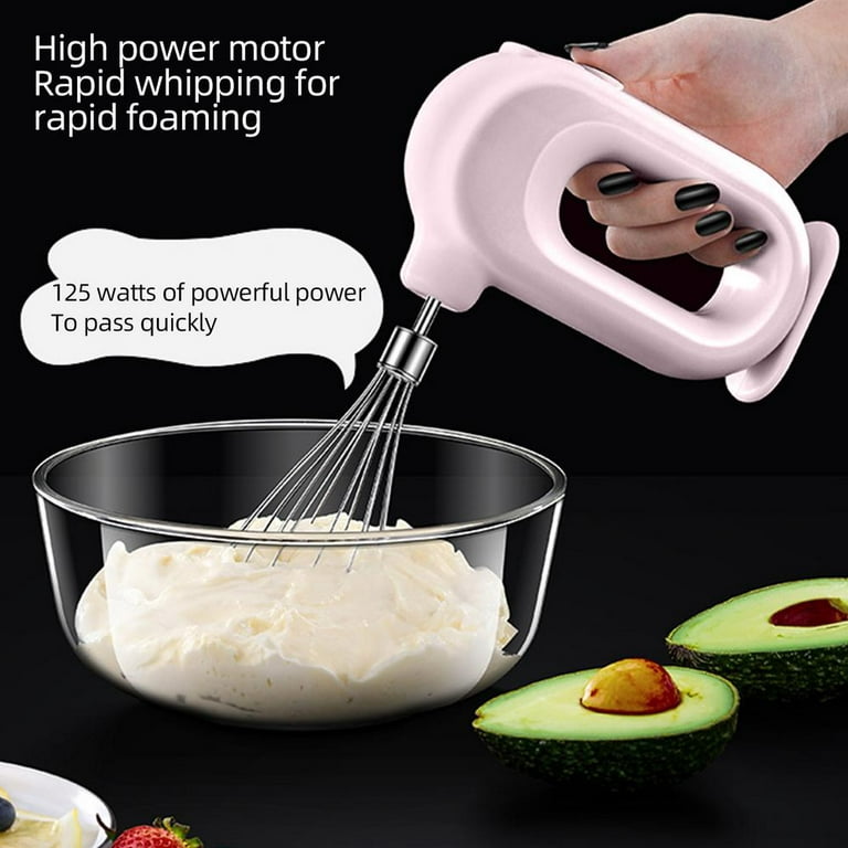Electric Wireless Hand-Held Egg Beater Milk Frother Mixer Power  Pinkelectric Hand Mixer Wireless Whisk Portable Handheld Electric Mixer  Milk Frother