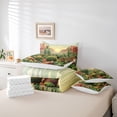 thumbnail image 6 of meiyoeat Desert Botanical Cactus 7 Pieces Full Size Bedding Sets For Kids,Rustic Western Cowgirl Farmhouse Full Size Bed in a Bag For Girls,Reversible, 6 of 7