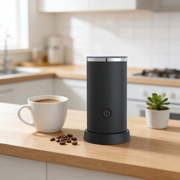 Electric Milk Frother, Fully Automatic Milk Frother, Hot & Cold Milk Maker, Home Use, Coffee Latte Art, Milk Heating Cup