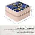 thumbnail image 2 of FCXZI Blue Gold Butterflies Small Jewelry Box for Women Travel Case Pink, 2 of 5