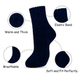 thumbnail image 2 of YITUMU 3 Pairs Men Wool Socks, Warm Wool Socks For Men, Men's Winter Thermal Socks, Mens Cozy Thick Socks, Christmas Gifts For Men Dad Husband Grandfather, Size 6-10, DarkBlue, 2 of 9